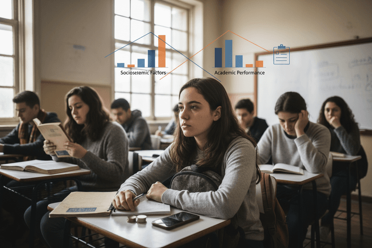 Imagem Influência de aspectos socioeconômicos no desempenho acadêmico em cursinho popular