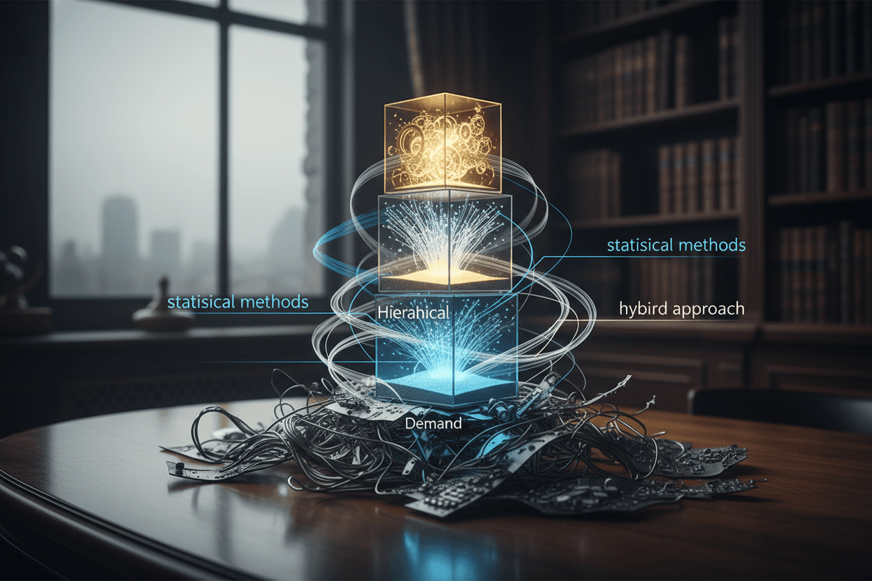 Modelo hierárquico para previsão de demanda com abordagem estatística híbrida