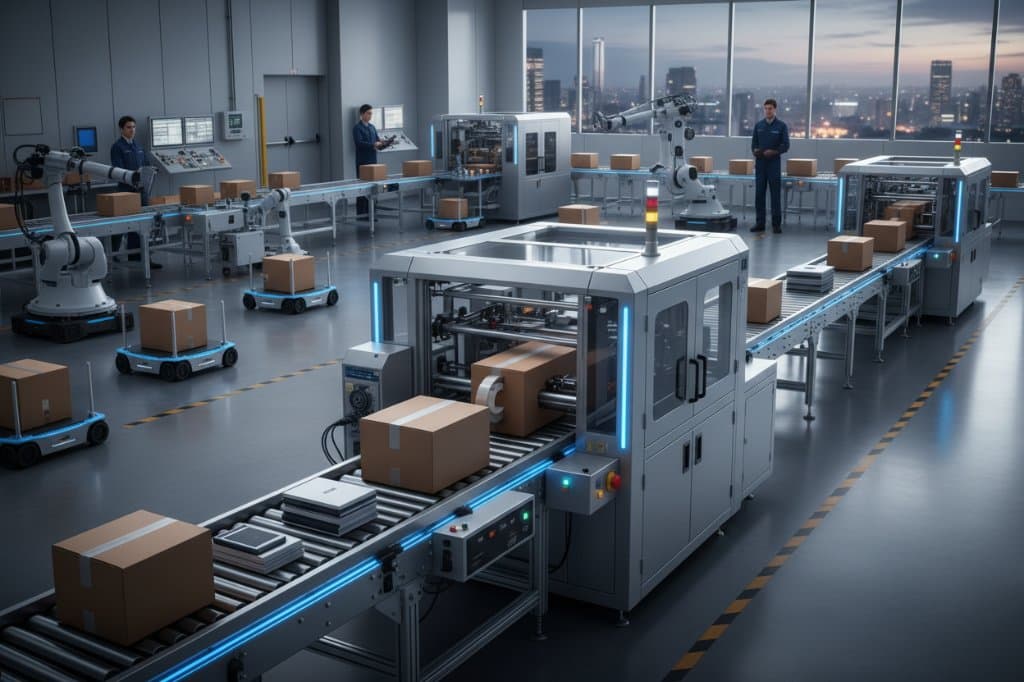 Automação e eficiência operacional com máquinas de empacotamento em e-commerce