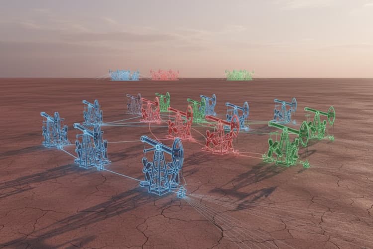 Imagem Associação de poços de petróleo por similaridade de atributos geofísicos