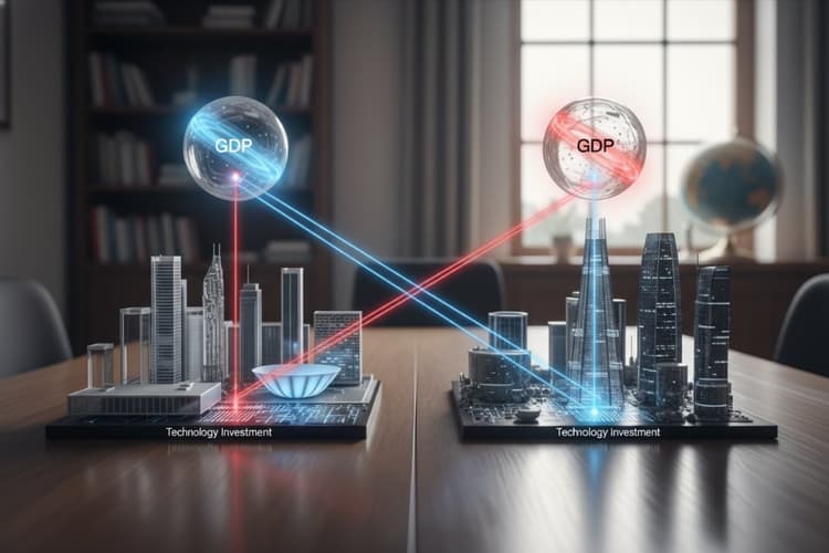 Imagem Investimento tecnológico e PIB: evidências para Brasil e Coreia do Sul (2000–2020)