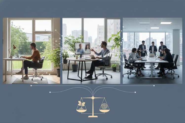 Imagem Qualidade de Vida no Trabalho: Remoto, Híbrido e Presencial