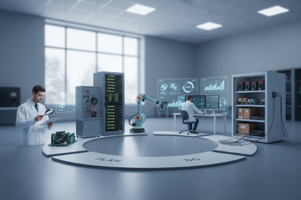 PDCA na manutenção preventiva de eletrônicos em armazenamento