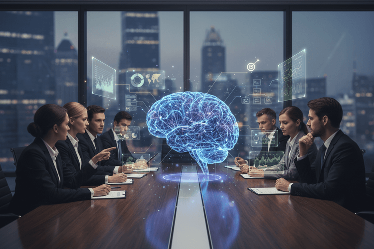 Imagem Data Thinking na era digital para decisões corporativas orientadas por dados