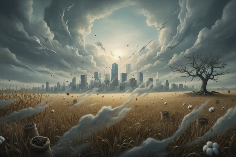 Imagem Análise do impacto de eventos globais nos preços futuros de commodities agrícolas