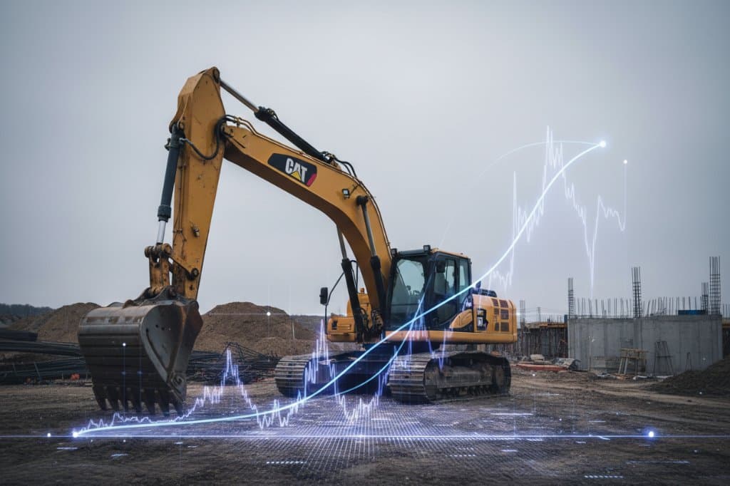 Análise de séries temporais para previsão de consumo de combustível em máquinas de construção