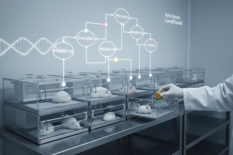 Imagem Gestão de Projetos em Colônias de Camundongos Nocautes Condicionais