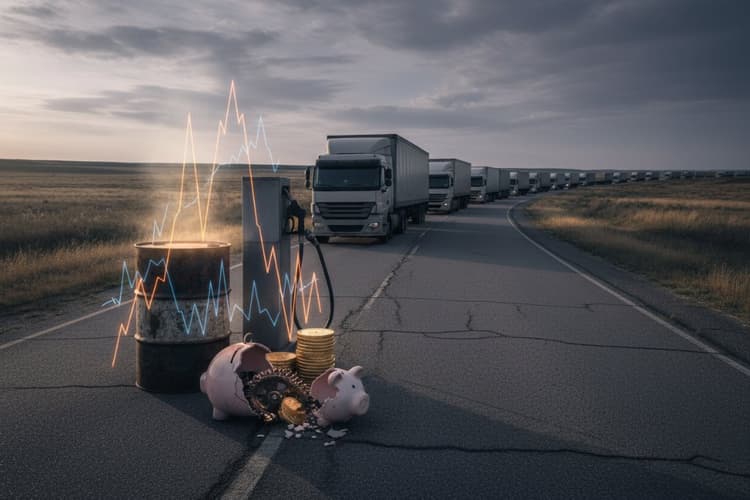 Imagem Impacto da Volatilidade do Preço do Diesel nos Custos Operacionais de Transportadoras