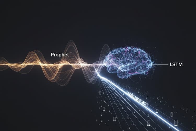 Imagem Previsão de Tráfego em Redes Móveis: Uma abordagem híbrida com Prophet e LSTM